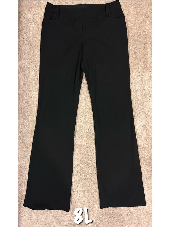 The Limited Pants - The Limited Black Straight Leg Pants with Hook Closure Sz. 8L